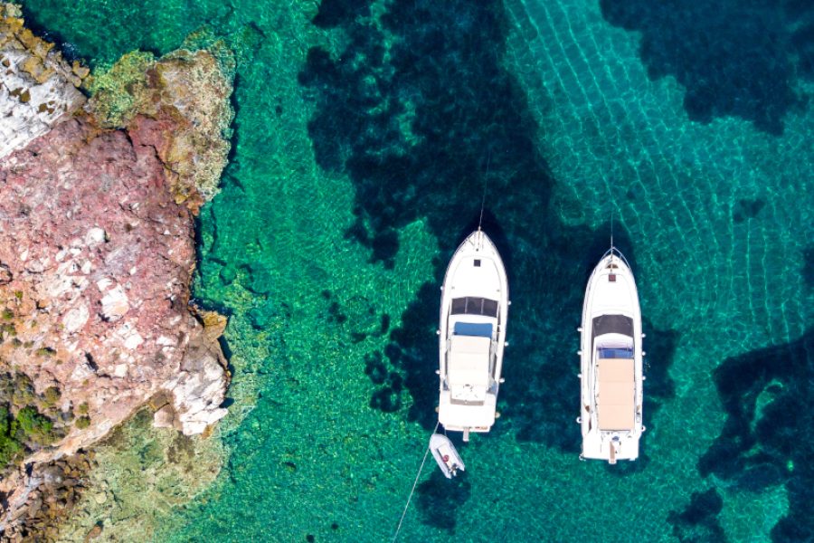 Lindos Boat Trip with 7 Stops via VIP Powerboat